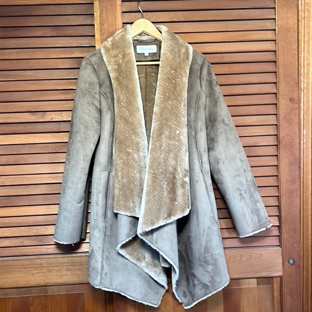 Calvin Klein Faux Shearling Coat